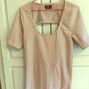 NWOT Scoop neck bodycon mini dress